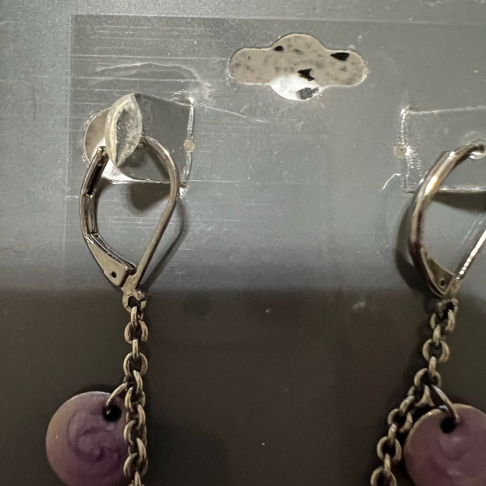 String Silver Beautiful Earrings - image 3